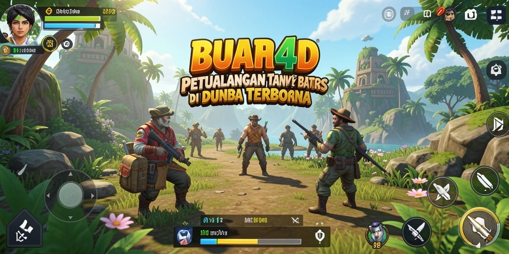 Tampilan gameplay BUAH4D yang menakjubkan dengan grafis Open World.