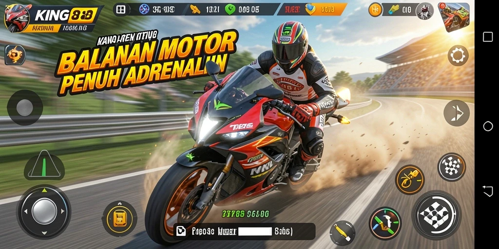 Tampilan luar biasa dari balapan motor di KING88.