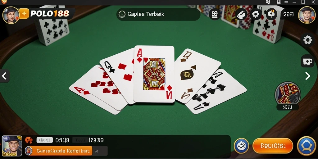 Tampilan gameplay Gaple yang seru dan interaktif di POLO188.
