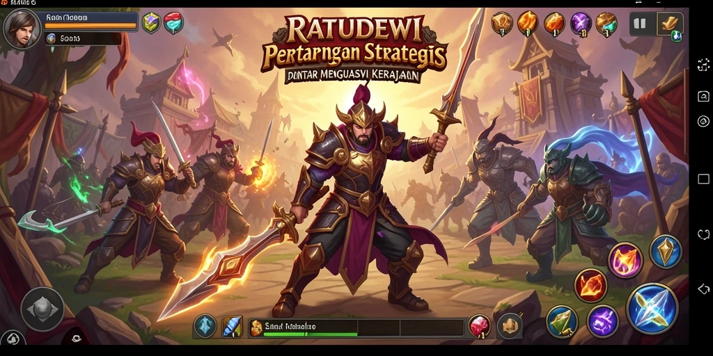 Tampilan gameplay strategi yang seru di RATUDEWI.